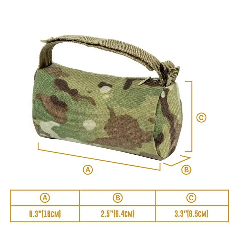 

OneTigris Multicam Shooting Sandbag Gun Rest Shooting Rifle Mount Gun Rest Window Gun Rest Bag Unfilled for Hunting Target