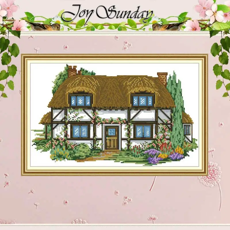 

Набор для вышивки «Дом Виллы», Набор для вышивки крестиком 11CT 14CT, китайские наборы для вышивки крестиком «сделай сам», для домашнего декора