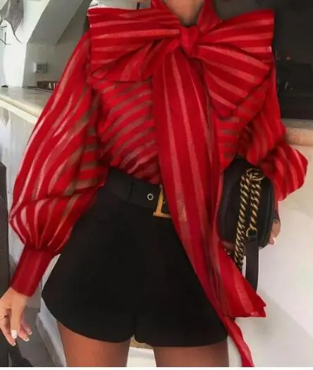 Женская осенне-зимняя рубашка с длинным рукавом и оборками | одежда