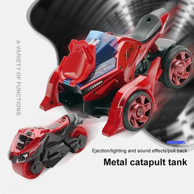 

Creative Toy Car Alloy Ejection Two In One Chariot Motorcycle Cool Children's Toy Model Chariot with Launcher for Kid Toys
