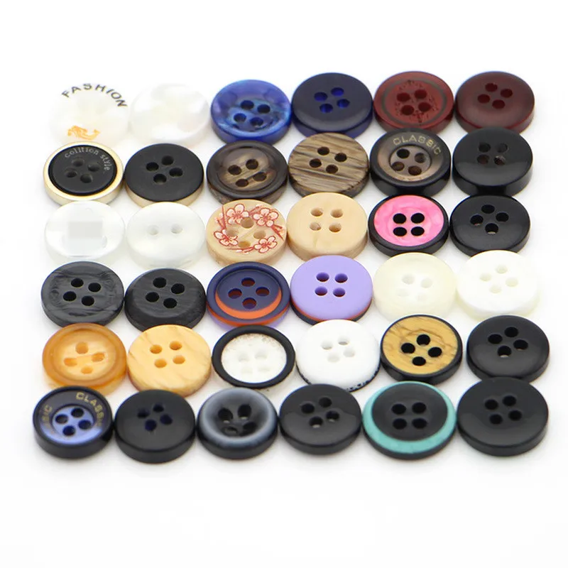20 шт. маленькие круглые смолы 4 отверстия кнопки Швейные аксессуары ручной работы
