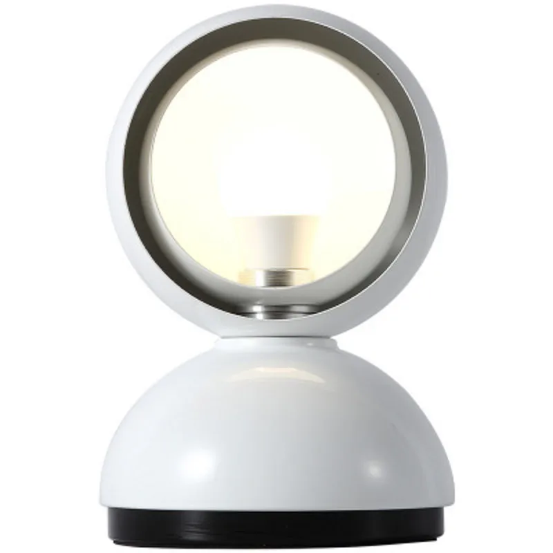 

Spin small night light black and white color table lamp for bedroom living room modern style desk lamp for home decoration