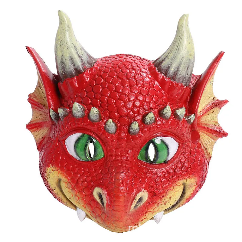 

Halloween Carnival Children Dragon Mask Wings Suit COSPLY Party Ball