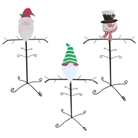 freestanding stocking holder metal assemble stocking hangers tree branch shape socks rack christmas gnome snowman santa pat