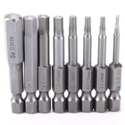 8 шт. 50 мм магнитная шестигранная отвертка S2 сталь 14 дюйма шестигранный хвостовик винт стандартной длины для электроинструментов #95247