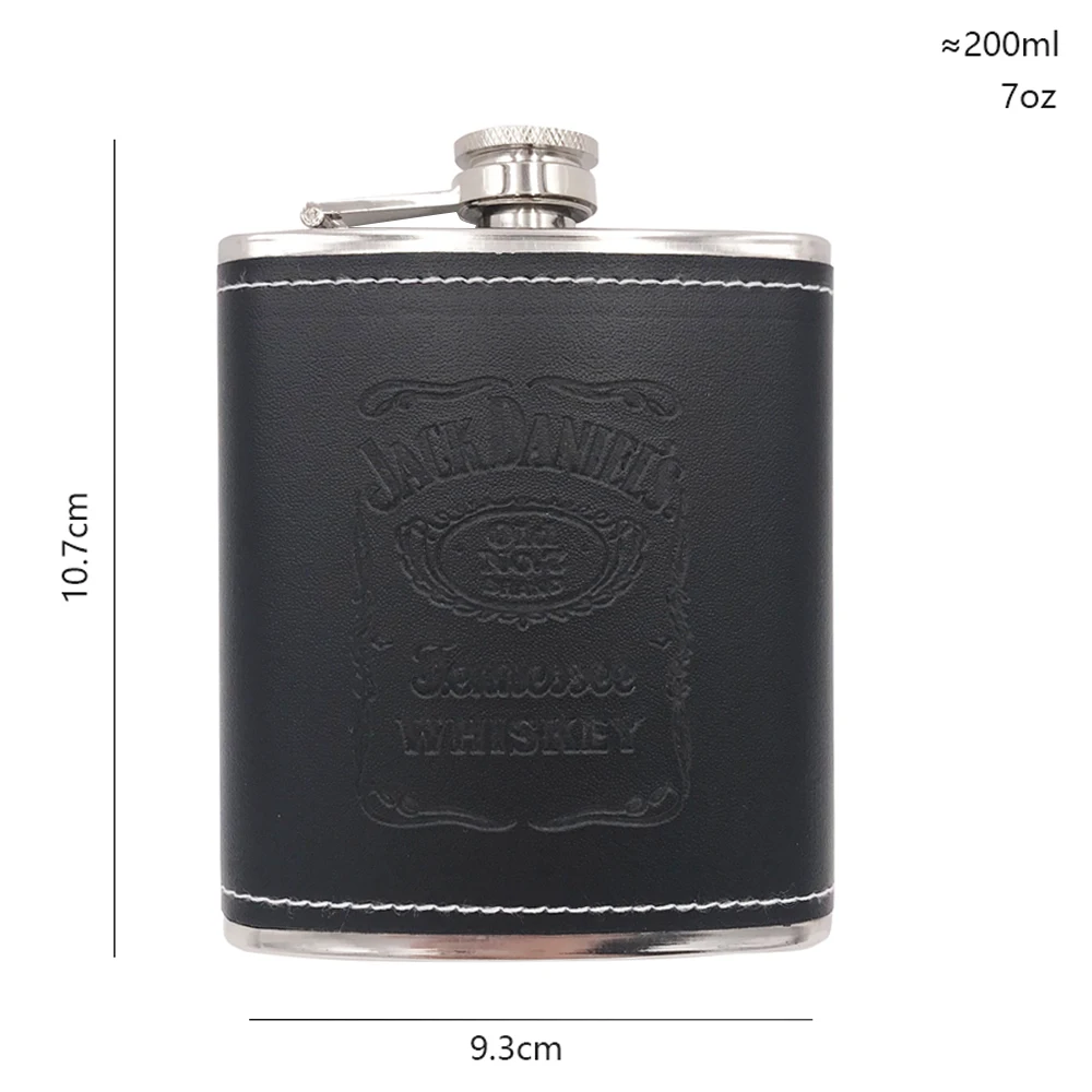 7oz C Горячая Распродажа, портативная фляжка из нержавеющей стали, для путешествий, алкоголь виски, ликер, бутылка флакон, Мужская маленькая мини-бутылка - Цвет: 7oz C