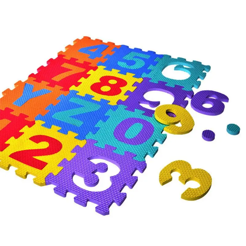 

36Pcs/Set Baby Puzzle EVA Foam Play Mat Number Interlocking Exercise Tiles Pad Kids Shatter Resistant Crawling Rug