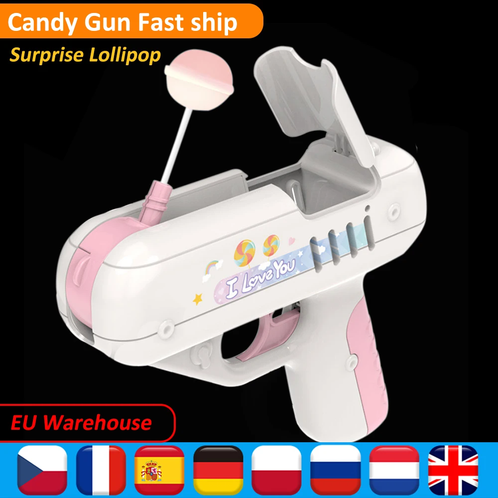 

Lollipop Gun Creative Candy Gun Love SurpriseSweet Toys Gift for Boy Friend Children Toy Girl Friend Gift Boyfriend Kids Gift