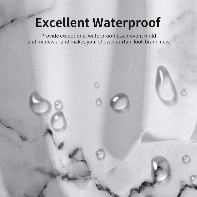 marble stain printed gary and white long shower curtain bathroom waterproof duschvorhang curtains with hooks bed bath and beyond free global shipping