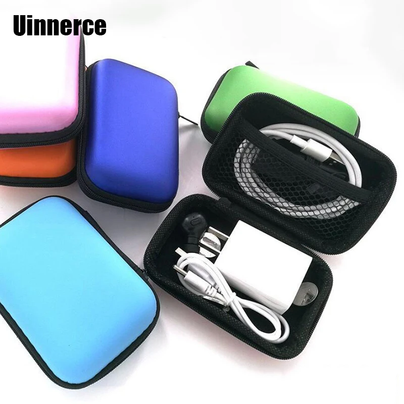 Мини сумка на молнии крутой наушники из искусственной кожи чехол для хранения USB