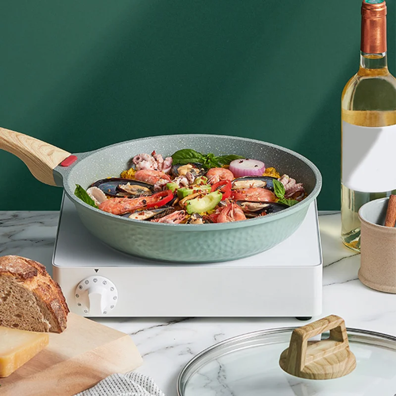 

Non-stick Frying Pan Maifan Stone Pan Pancake Egg Steak Frying Pot Pizza Panckae Pans Cooking Tools Uncoated Fried Pot Kitchen