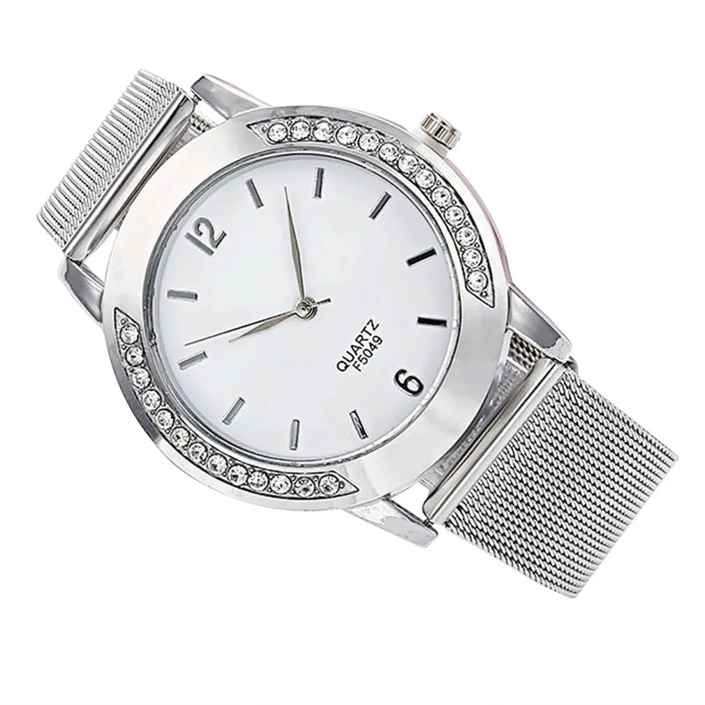 Женские кварцевые часы с браслетом из нержавеющей стали|Женские наручные часы| |