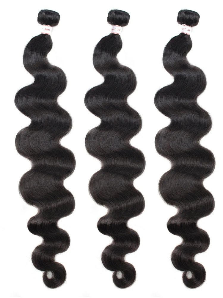 Бразильские волнистые волосы MSH 3/4 пряди 100% бразильские человеческие натуральные