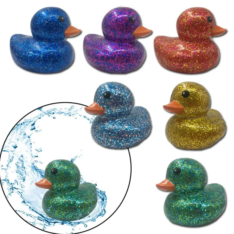 Gold Powder Rubber Duck Baby Shower Water Bb Bathing Toys For Baby Kids Children Gift Classic Toy Boys Girls