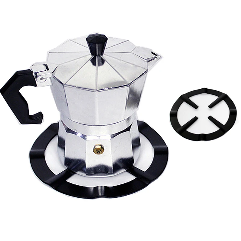 

Iron Moka Pot Shelves Black Coffee Shelf Moka Mocha Pot Holder Natural Gas Stove Cooker Ring Support Shelf 13.3cm