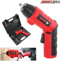 220v cordless rechargeable 4 8v folded handle electric drill screwdriver kit with led lighting and 44pcs screw drill bits