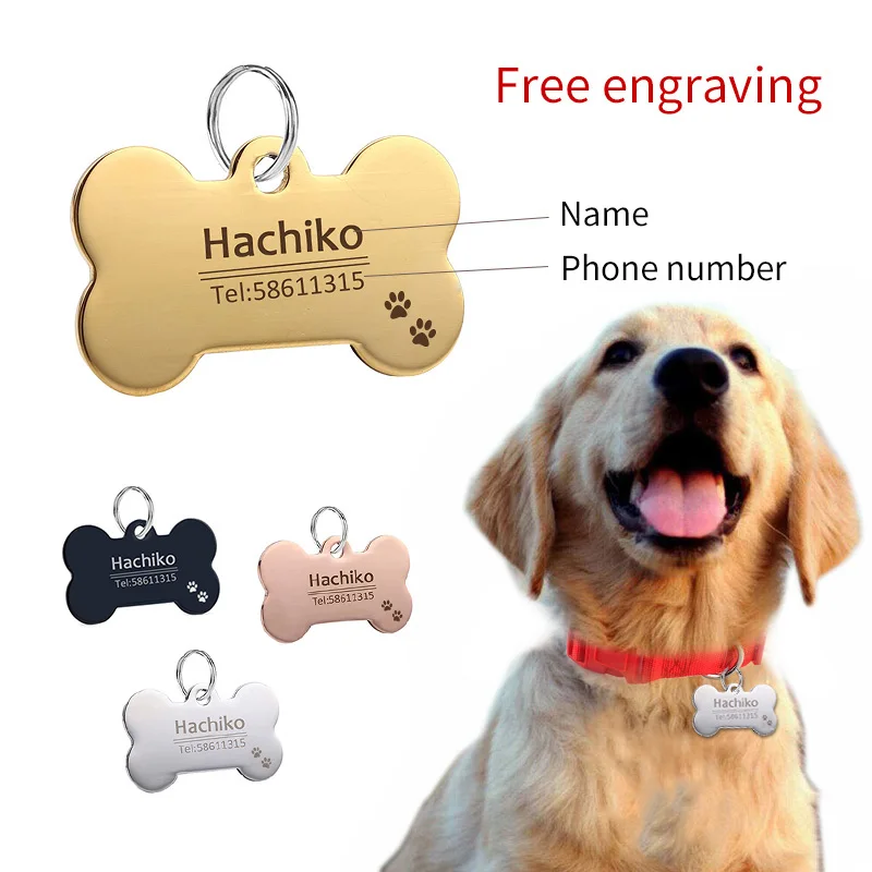 YVYOO ошейник для собак кошек аксессуары украшения Бесплатная гравировка