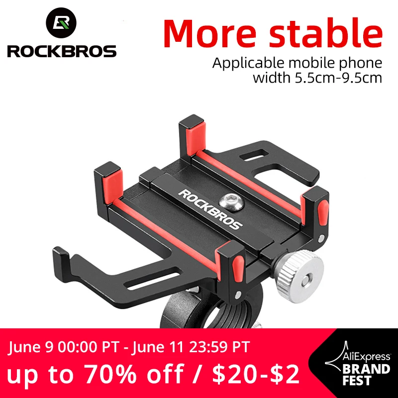 Держатель для телефона ROCKBROS из алюминиевого сплава мотоцикла
