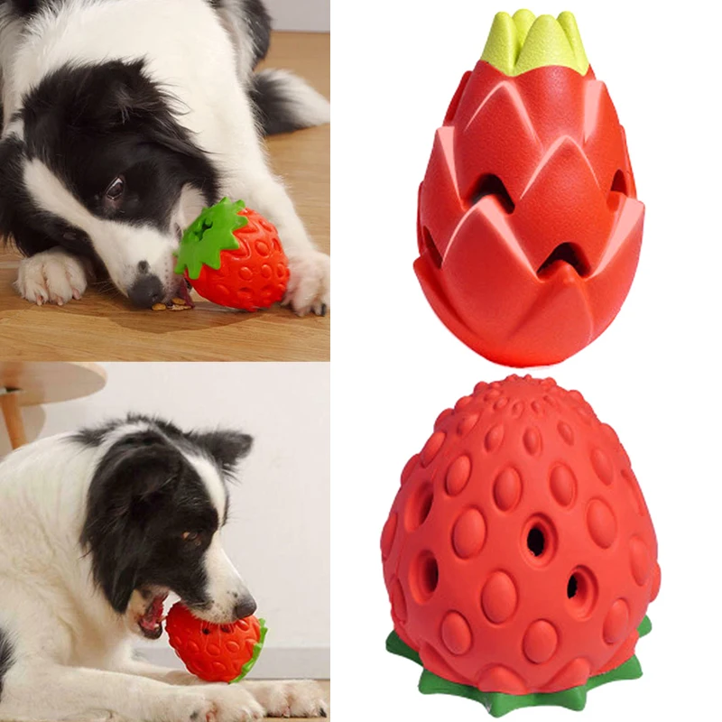 

Хорошая здоровая портативная пищевая мяча для протечек фруктов медленный питатель диспенсер резиновая жевательная игрушка для собаки для ...