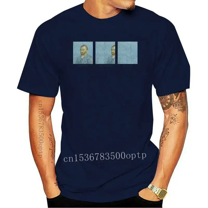 

New 90s Vintage Tshirt Fashion Top Tees Female Vincent Van Gogh Harajuku Aesthetic T Shirts Women Oil Painting Ullzang Funny T-s