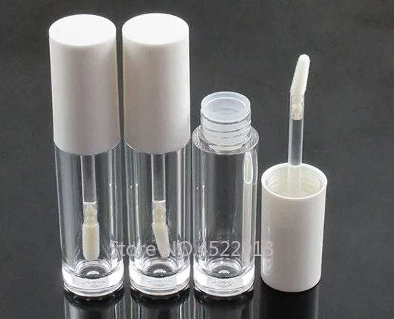 

5ml Transparent Empty Clear Lipgloss Lipstick Packing Bottle,5ML White Lid Cosmetic Eyelashes Growth Liquid Eyeliner Tube Bottle