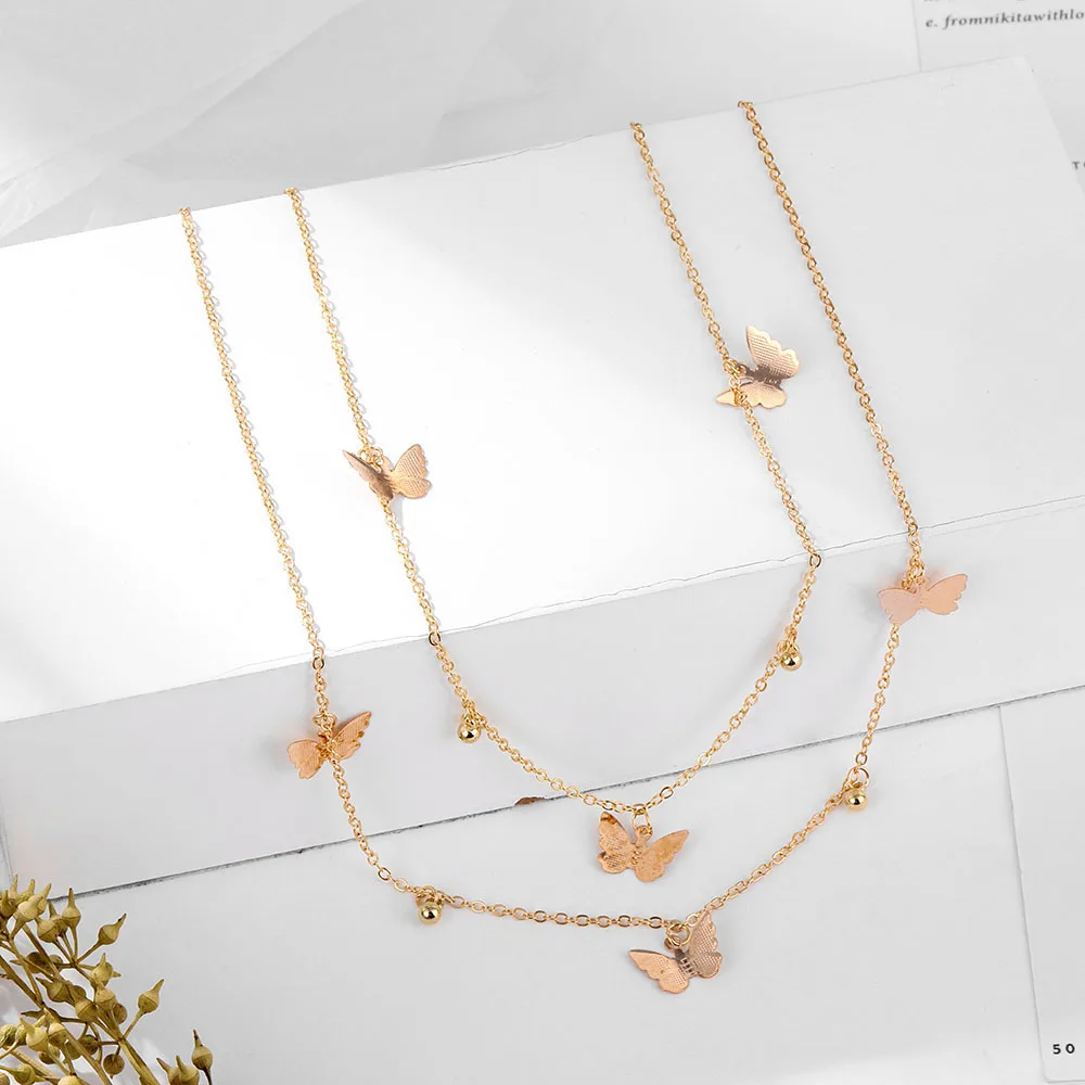 Чокер IPARAM женский в богемном стиле милое ожерелье с бабочкой модный чокер