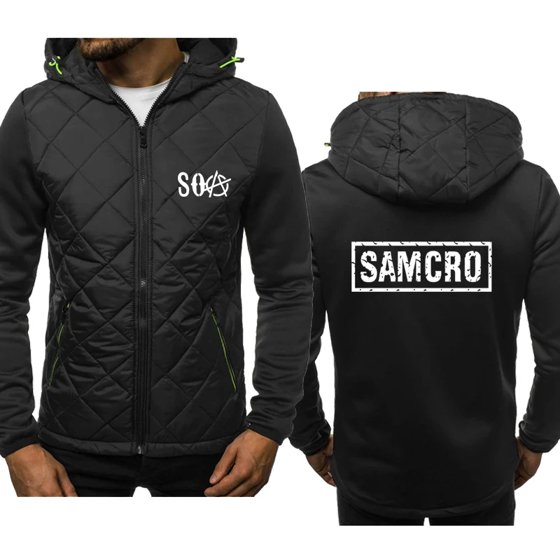 

Новинка, модная мужская спортивная одежда с принтом сынов анархии 2021SOA the child SAMCRO, мужская модель на молнии