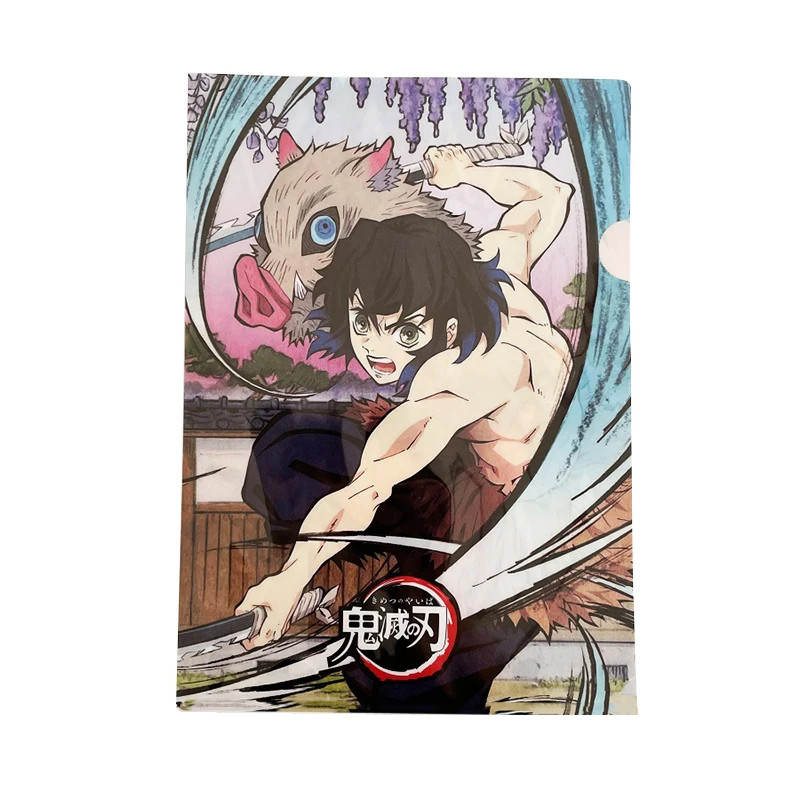 

New Anime Demon Slayer Kimetsu No Yaiba Mugen Train File Folder A4 Document Bag Folders For School Office Stationery Supplies