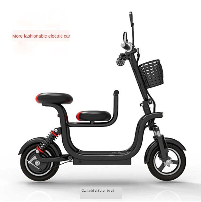 

400W Folding Electric Scooter 48V 8A/10A/13A Lithium Battery Child Seat with Phone Charging