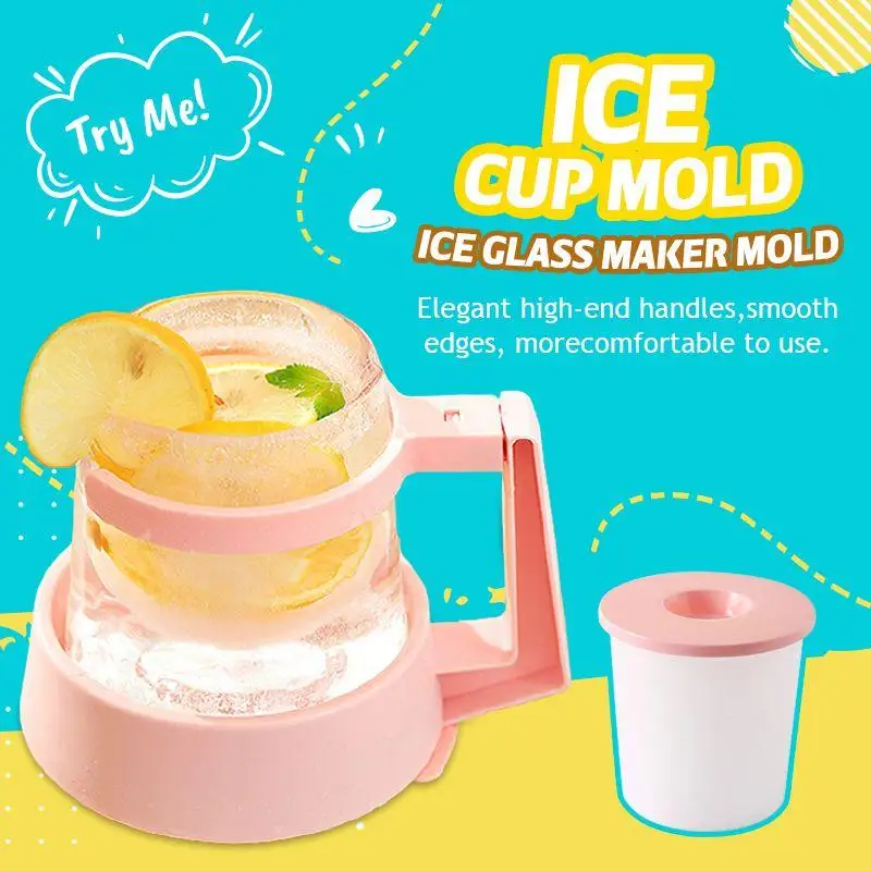 

Ice Cup Mold Ice Glass Maker Mold Creative ice cup cold drink cup beer fruit handy iced cup colorful ice cube Freezing Mold