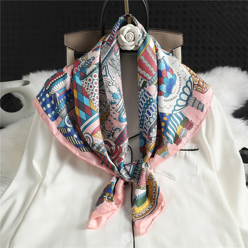 

Mulberry Scarf Women Silk Scarf Luxury Shawl Scarves Beach Cover-ups Bandana Hijabs Bufand de seda Foulard en soie solar playa