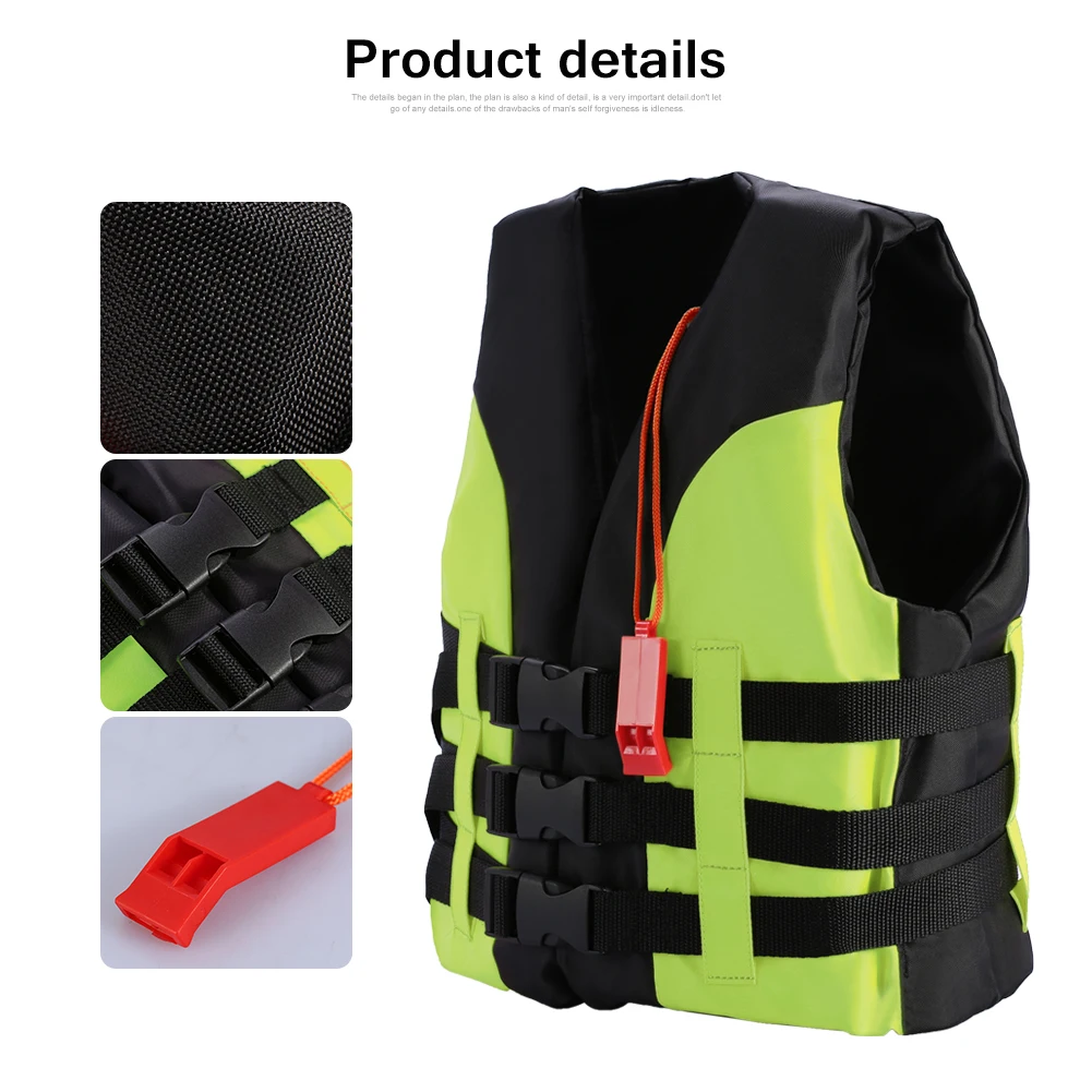 

New Child Life Vest Kids Boating Drifting Water-skiing Safety Life Jacket Swimwear with Survival Whistle for 2-12 Years Children