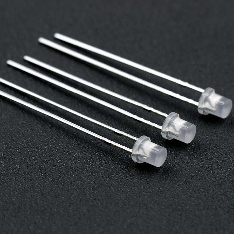 1000 шт 3 мм плоская голова туман Длинная нога высокая яркость белый синий зеленый