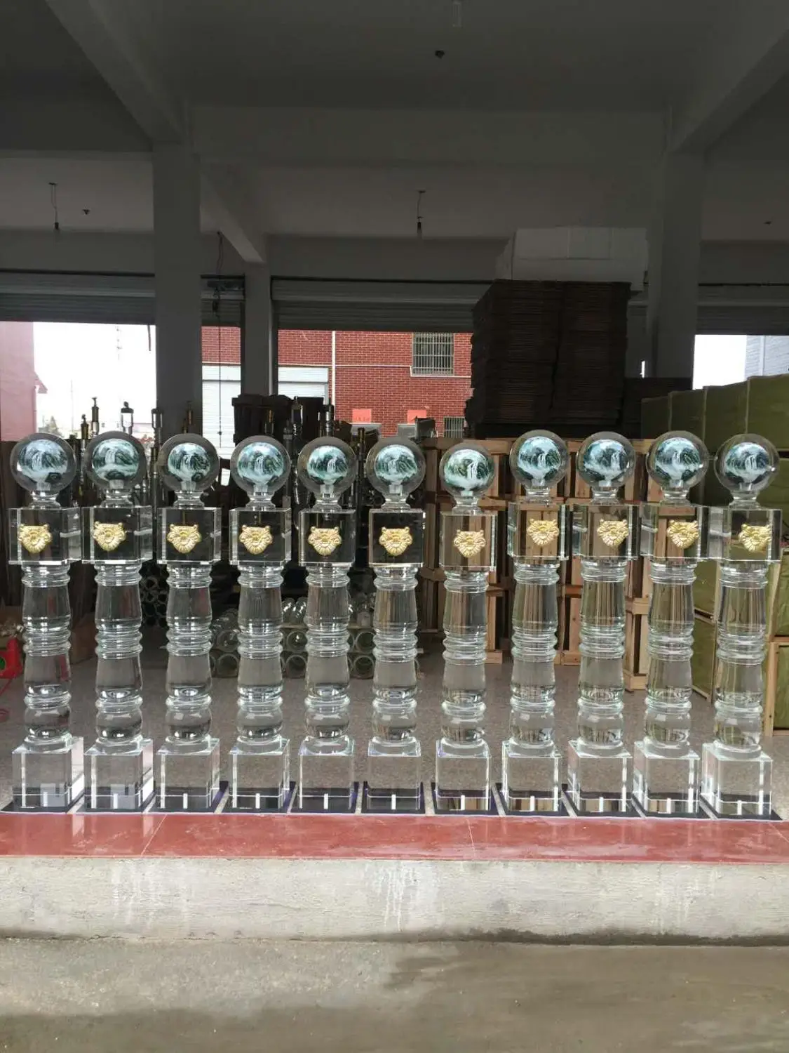 Бесплатная доставка стеклянные королевские пантинированные столбы столбики для