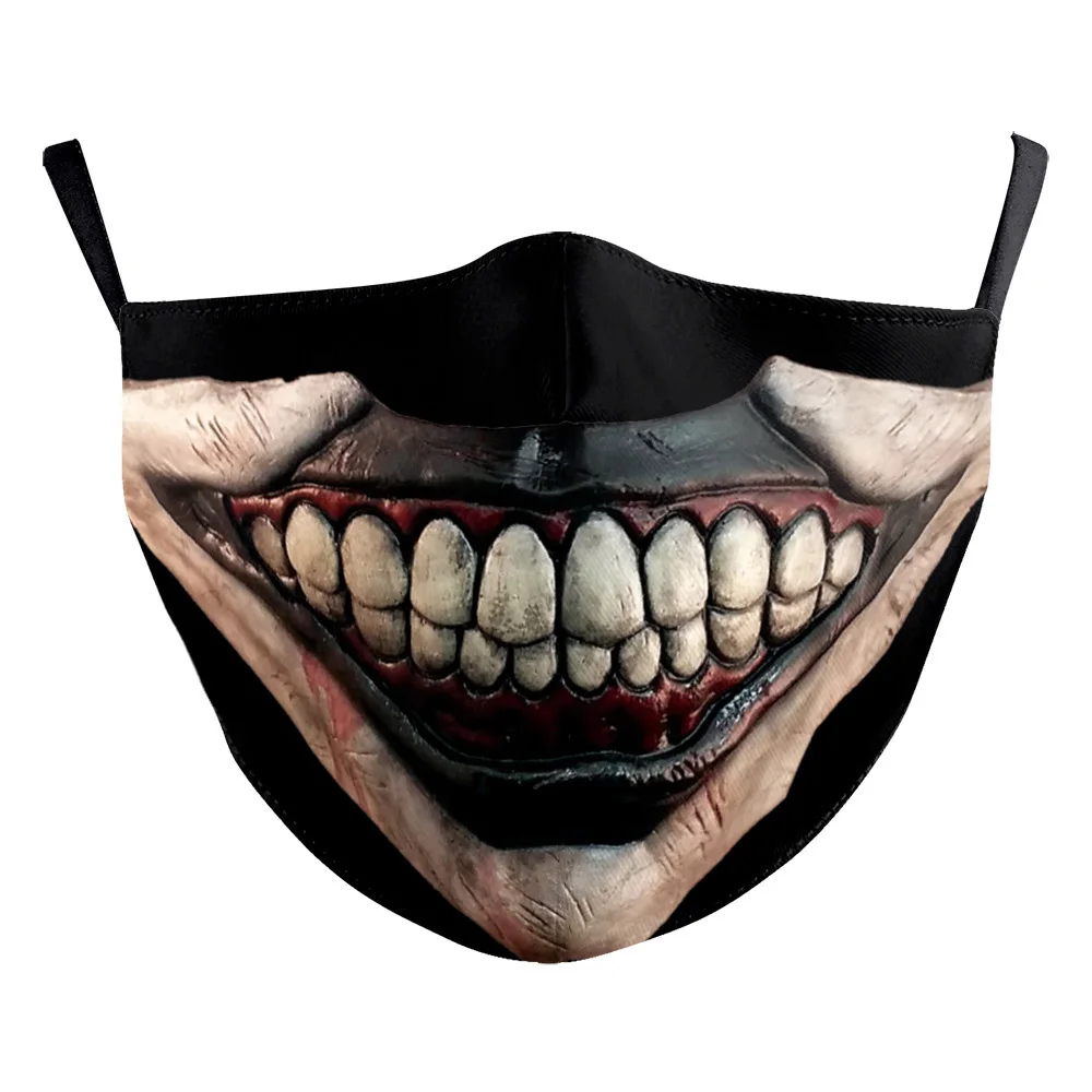 Новинка Косплей на Хеллоуин ужас Джокер серии рта маски для лица защита
