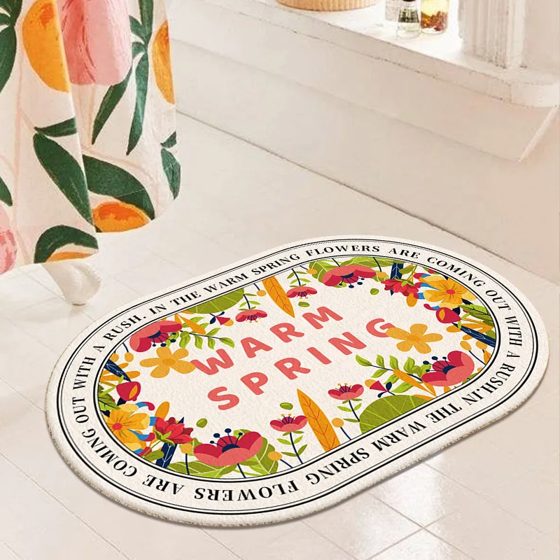 

Simple Imitation Cashmere Carpet Oval Simple and Fresh Living Room Coffee Table Cushion Plush Bedroom Bedside Short Hair Carpet