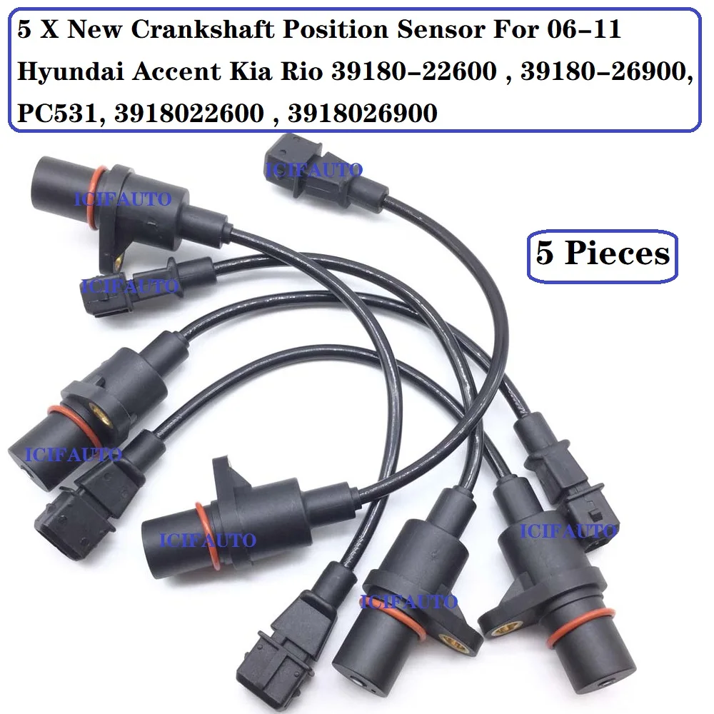 PC531 Новый Cps Датчик положения коленчатого вала для 06 11 Hyundai Accent Kia Rio 39180 22600 26900 3918022600