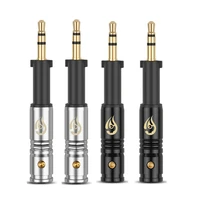 audio jack 2 5mm 3 poles pure copper headphone plug for k450 q460 k480 headset adapter diy 2 5 extension plug black silver
