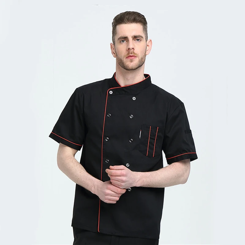 Мужская рубашка с длинным рукавом/с коротким рукавом униформа шеф повара костюмы
