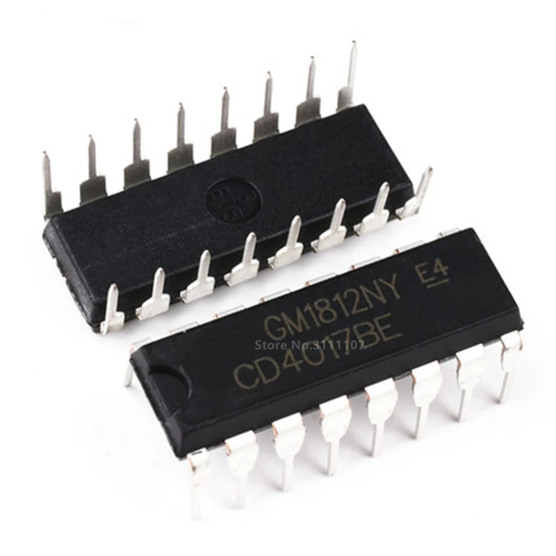10 шт./лот CD4017 CD4017BE DIP16 DIP CD4017B Новый IC DIP-16 | Электронные компоненты и принадлежности