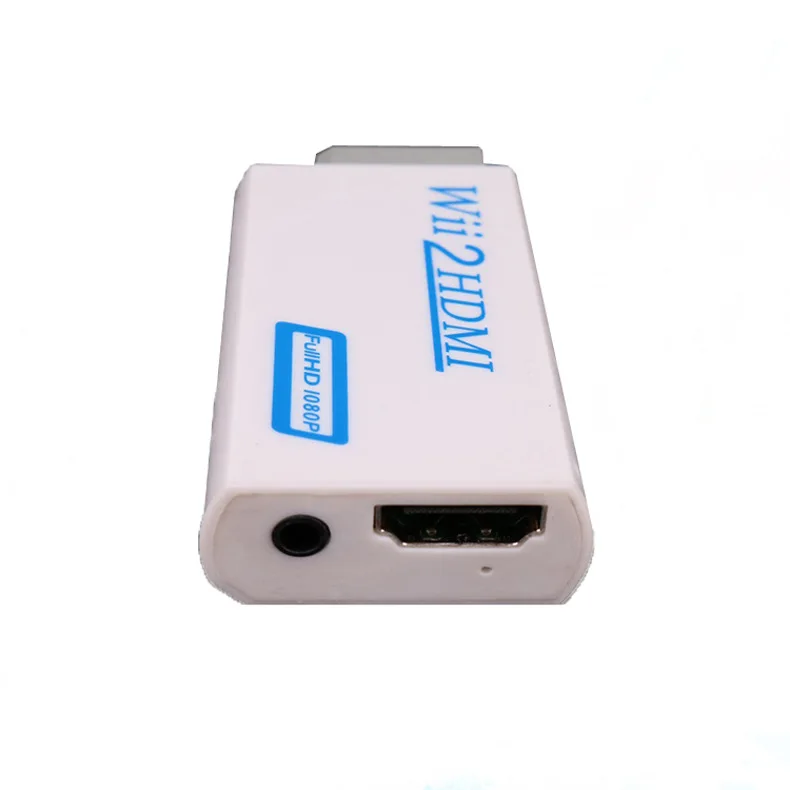 50 шт. для Wii к HDMI 1080P конвертер 2HDMI адаптер 3 5 мм Аудио Видео Выход Full HD