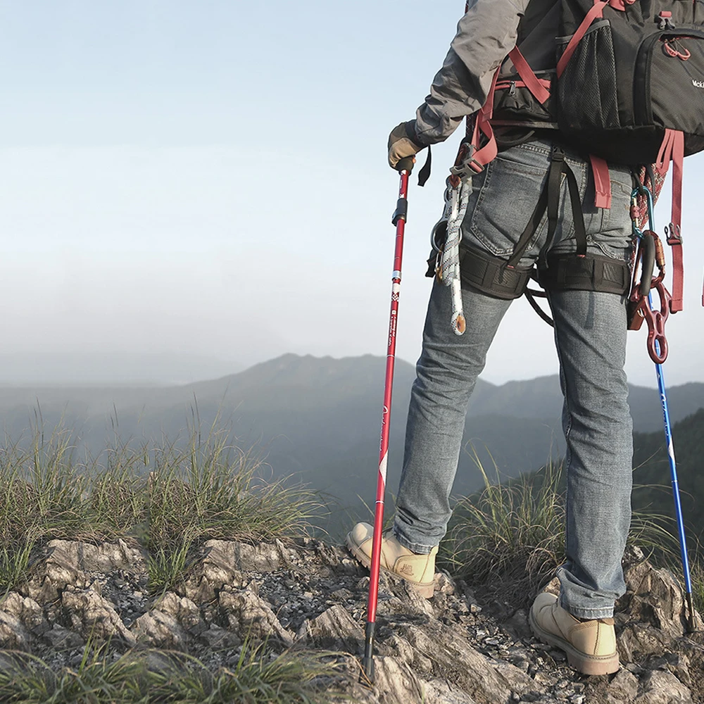 2020 открытый складной треккинговые палки светильник короткий наружный замок