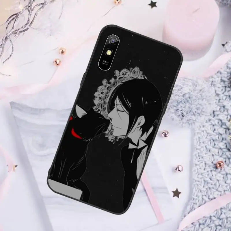

Hot Black Butler Anime Phone Case For Xiaomi Mi Redmi Note 7 8 9 pro 8T 9T 9S 9A 10 Lite pro