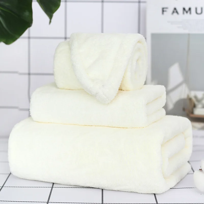 2 шт./компл. коралловый флис мягкое водопоглощающее полотенце для лица набор дома