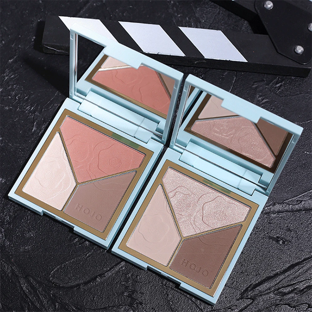 Hojo New High-Gloss Stereo Repair Plate Fine Powder Makeup Natural Waterproof Sweat-Proof Does Not Take off | Красота и здоровье