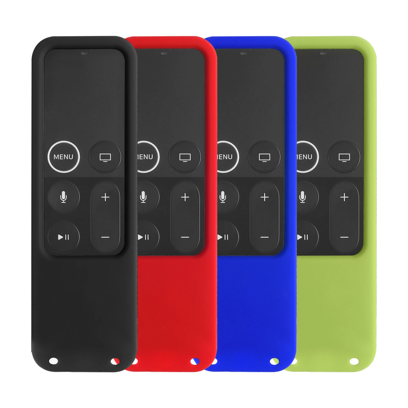 

Silicone Protective Case For Apple TV 4th Gen / 5th Gen Remote Control Shockproof Dustproof Non-slip Remote Cover with Lanyard