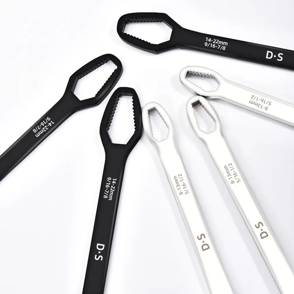 

Home Car Bike Ratchet Wrench Universal Wrench 8-22mm Double Head Wrench Set Screws Nuts Spanners Repair Hand Tools