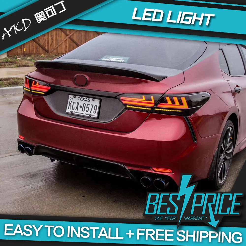 4 шт. АКД стайлинга автомобилей для 2018 Camry хвост светильник s светодиодный задний