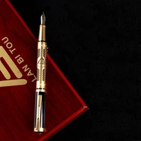 1pcs high end luxury fountain pen business ink pen gold trim f nib lightweight writing pen office fountain pen school stationery