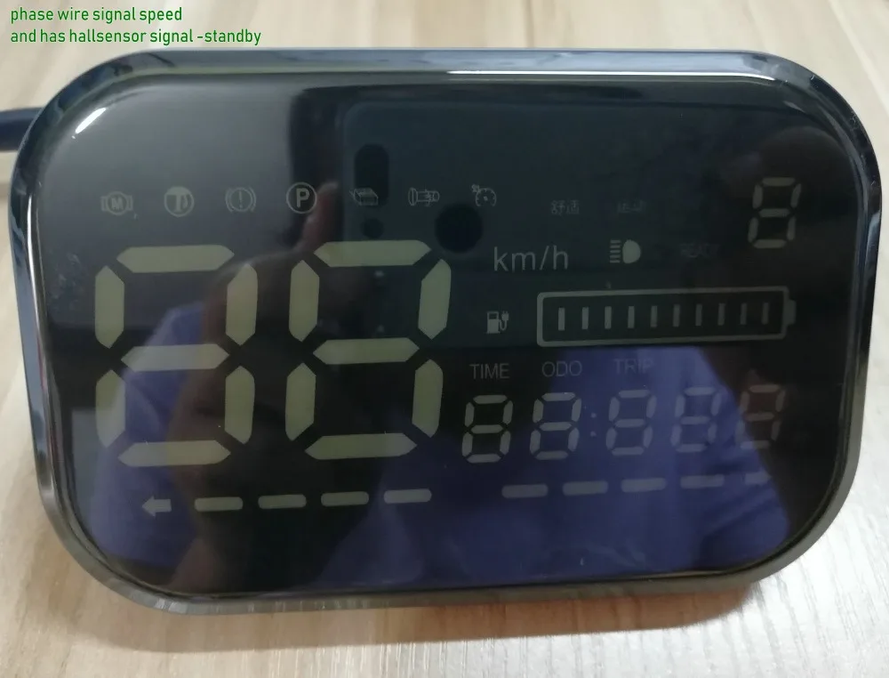 48v60v72v ЖК-дисплей Спидометр+ индикатор заряда батареи/уровня+ одометр электрический скутер велосипед Мотоцикл инструмент приборная панель